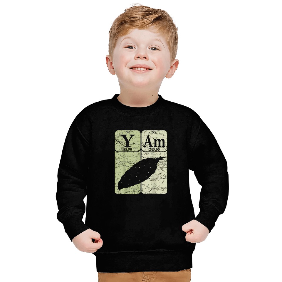 Yam Periodic Table Elements Sweet Potato Retro Farmer 23 Sweatshirts