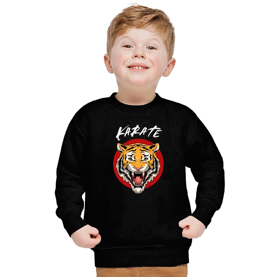 Karate Tiger Head Sweatshirts