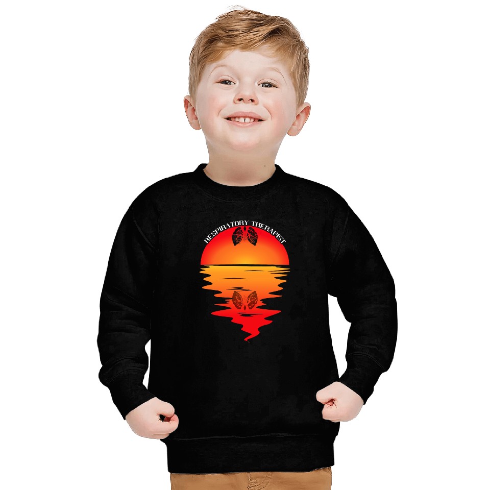 Respiratory Therapist Lungs Sunset Respiratory Therapy RT Sweatshirts