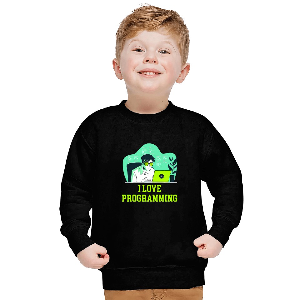 I Love Programming Professional Computer Programming Career Sweatshirts