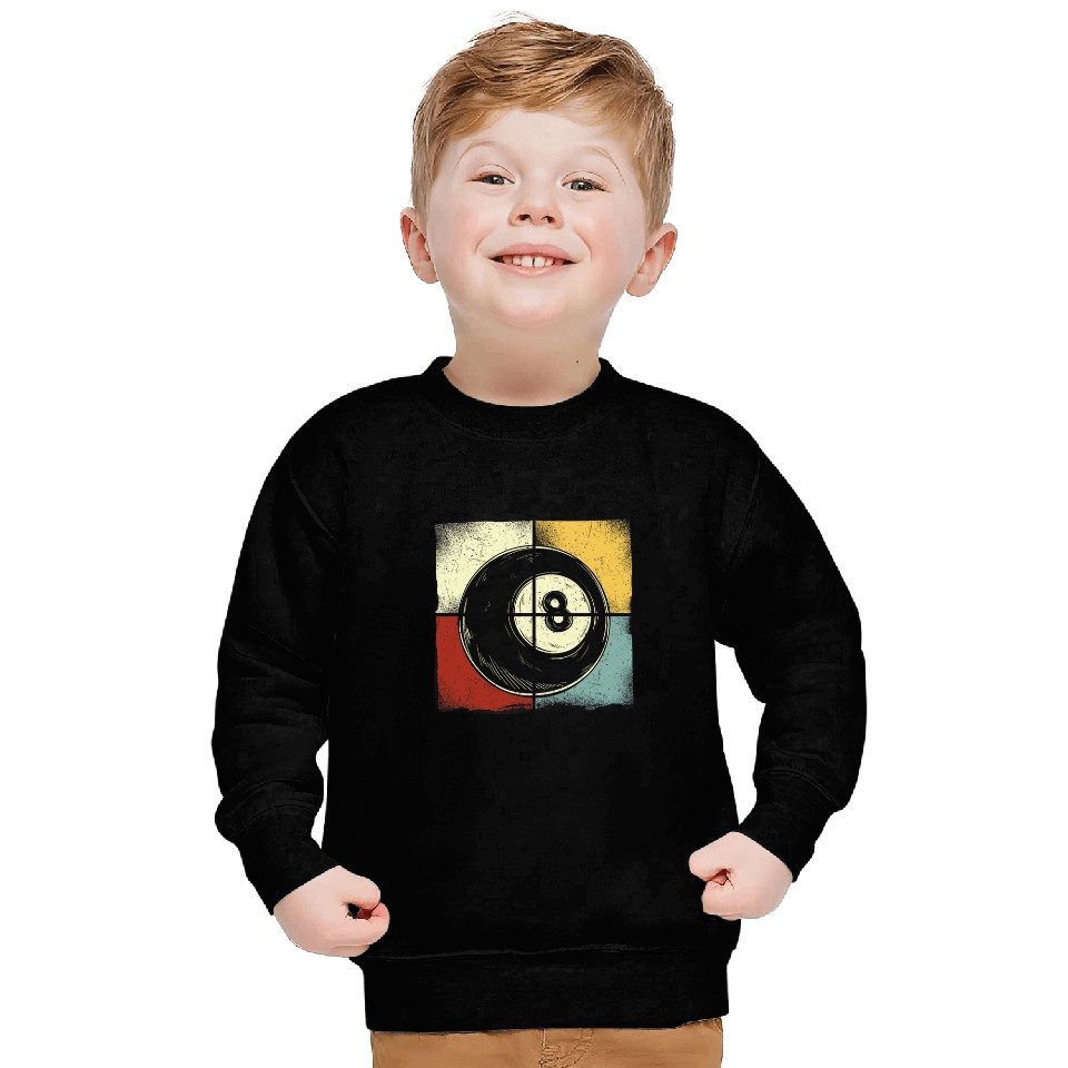 Billiards Pool Player Ball Retro vintages Sweatshirts