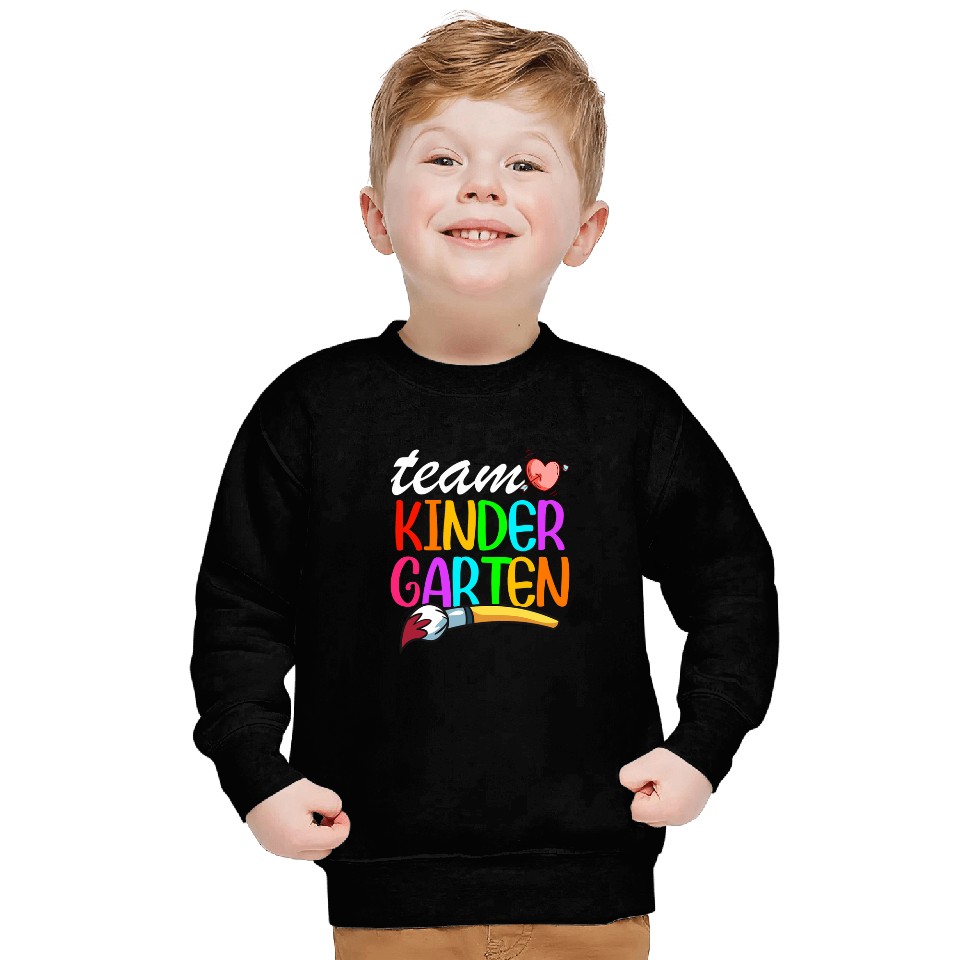Funny Back To School Gift Team Kindergarten Teacher Student Sweatshirts