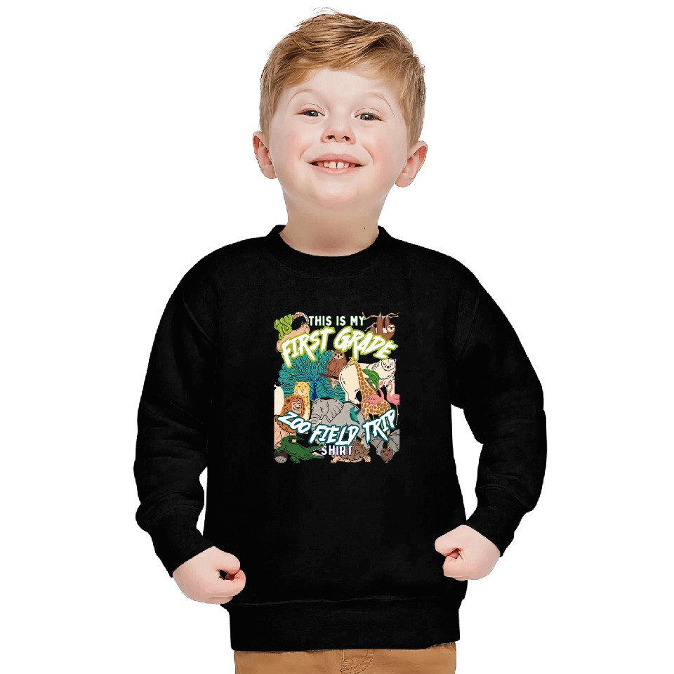 First Grade Zoo Field Trip Matching Student Teacher Class Sweatshirts