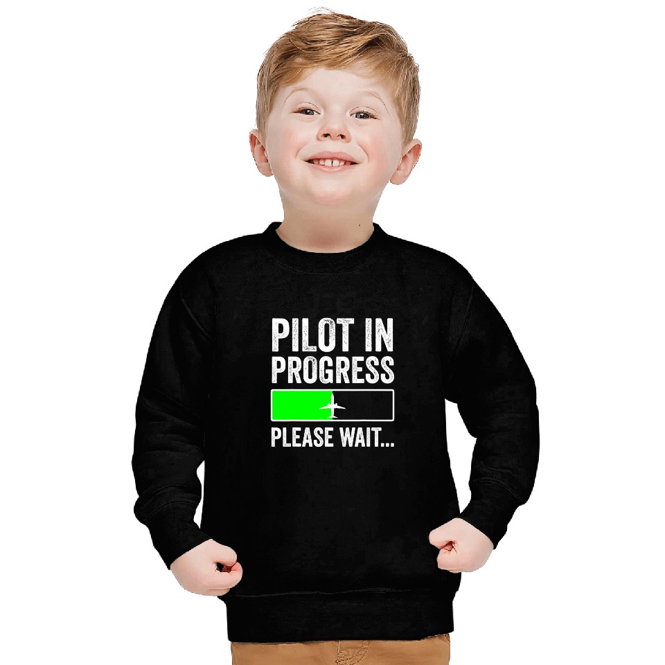 Funny Flight School Student Pilot In Progress Sweatshirts