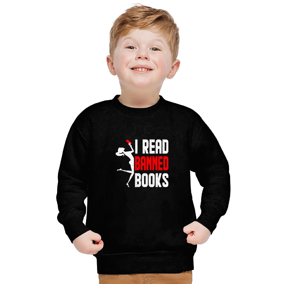 I Read Banned Book Bookworm Reader Nerd Bookish Librarian Sweatshirts