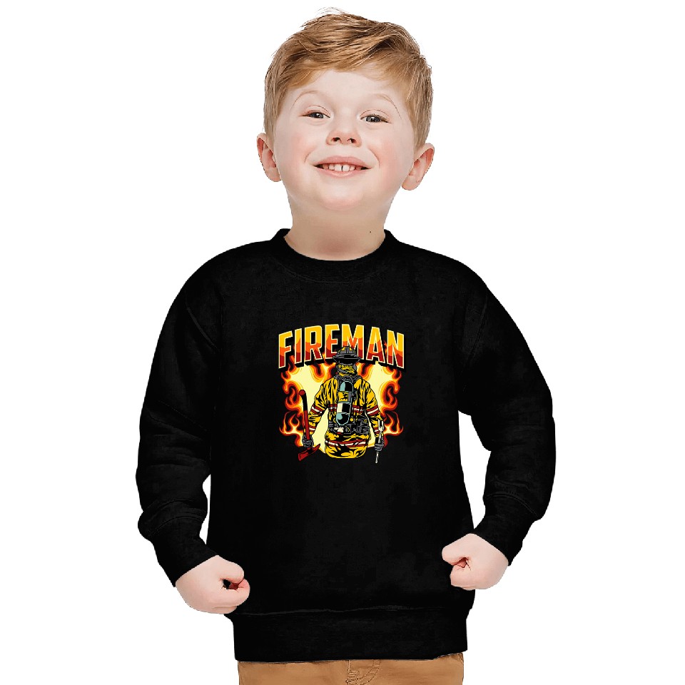 Fireman Style Dedicated Worker Sweatshirts