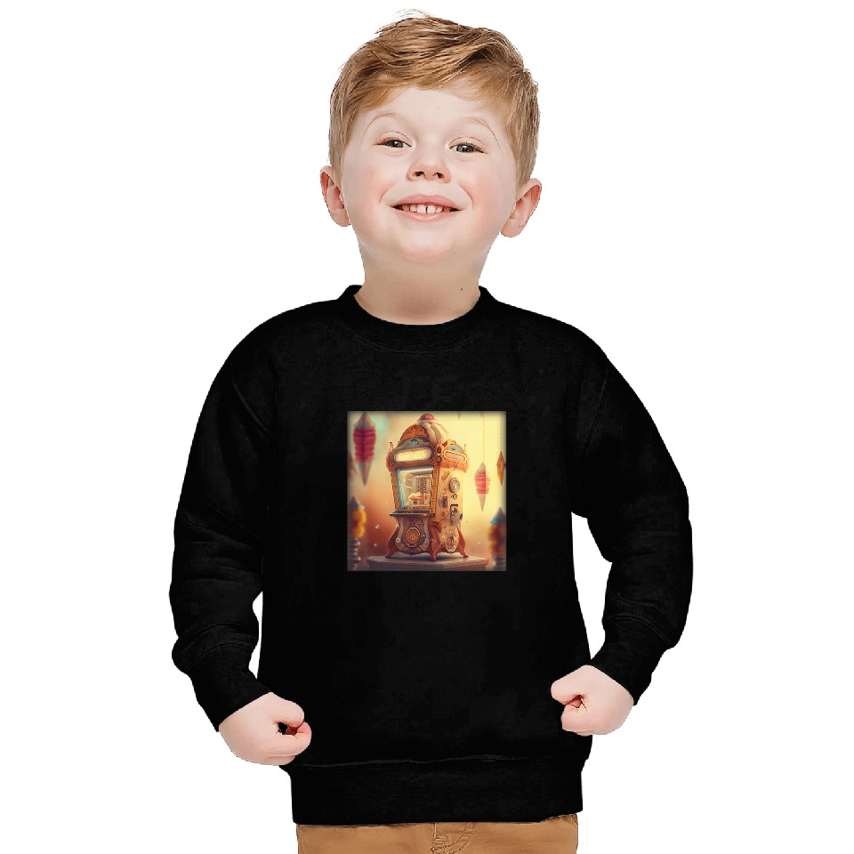 Surreal vintages Ice Cream Fortune Teller Machine Sweatshirts