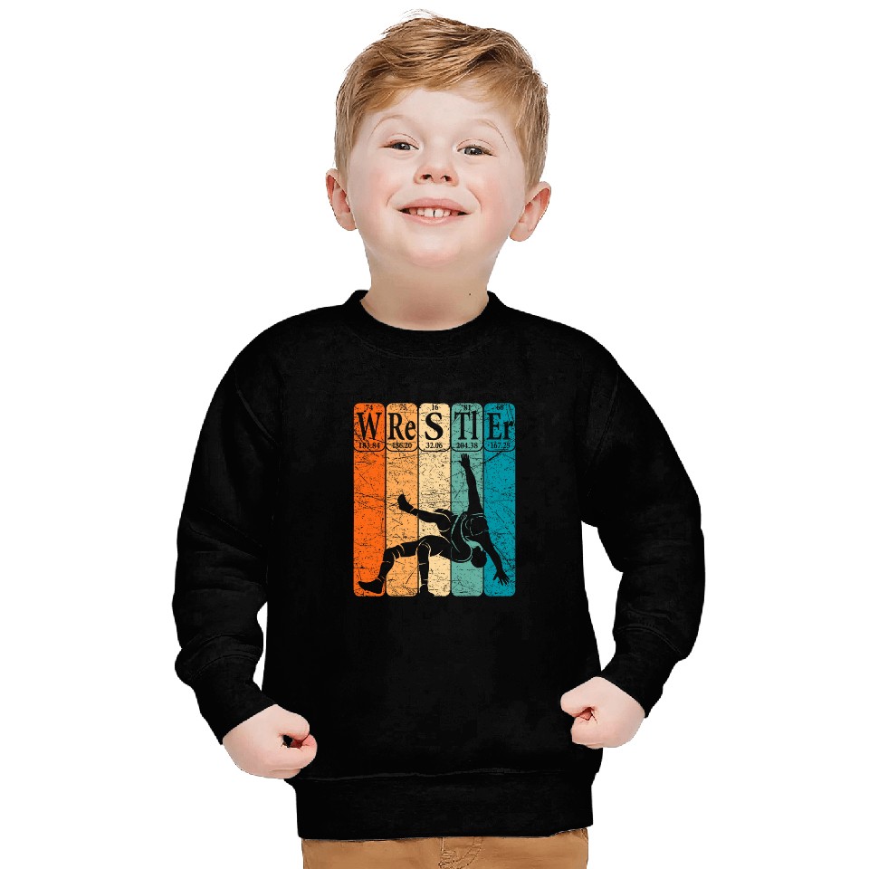 Wrestler Periodic Table Elements Wrestling Nerd vintages Sweatshirts