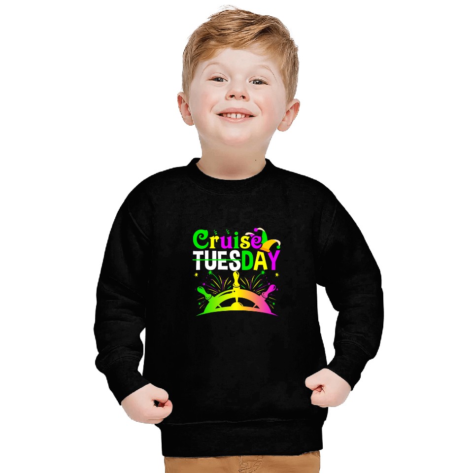 Cruiseday Mardi Gras Celebrations Parade Boat Fat Tuesday 9 Sweatshirts