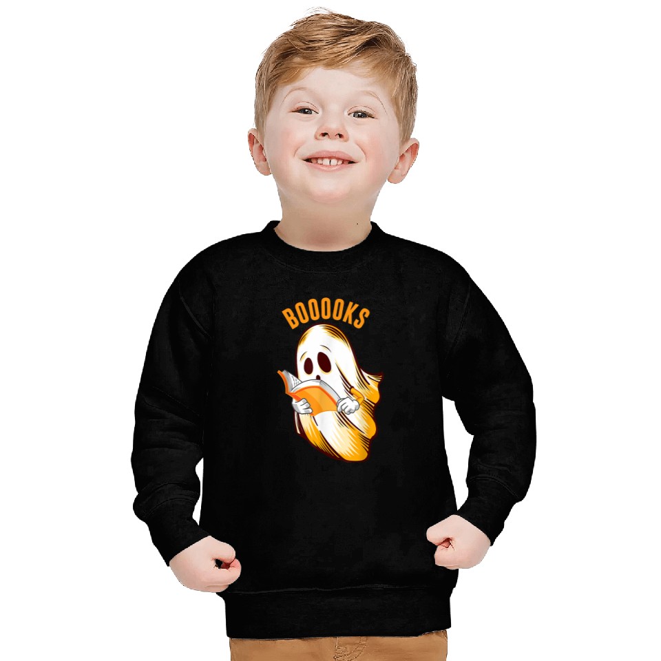 Cute Teacher Halloween Booooks ghosts Reading Sweatshirts