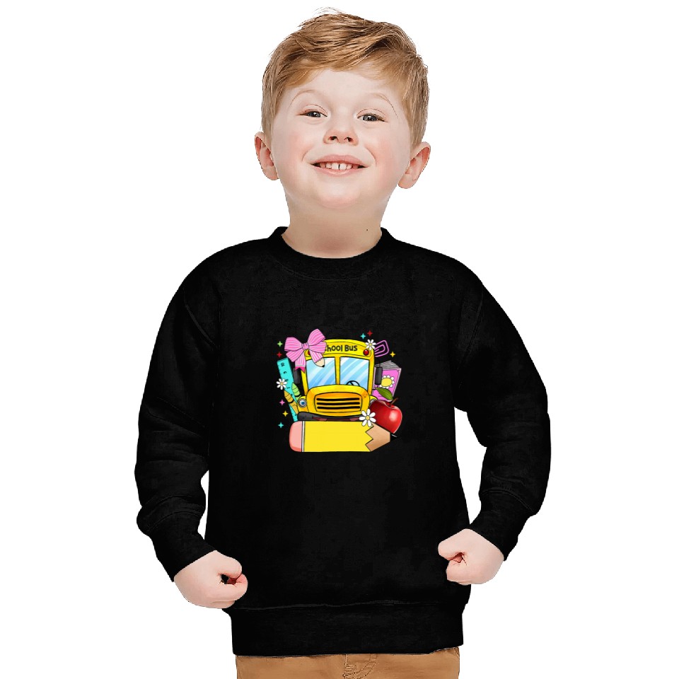 Funny School Bus Driver Back To School Transportation Squad 3 Sweatshirts