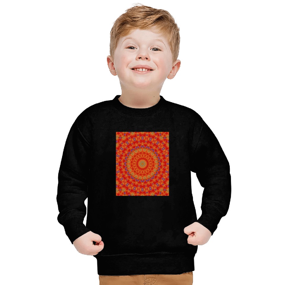 Intricate Circle Ripple Pattern Mandala 1 Sweatshirts