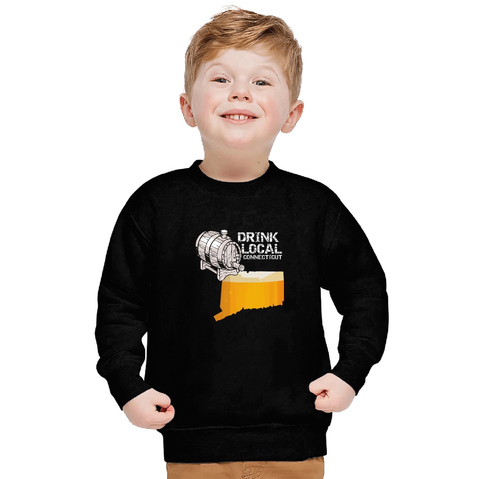 Drink Local Craft Beer Connecticut Cask Sweatshirts
