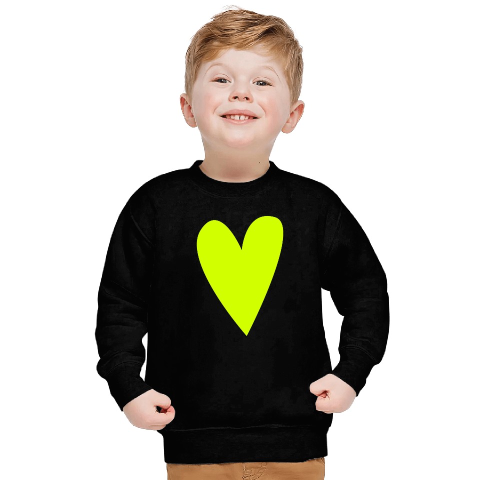 Green heart Sweatshirts