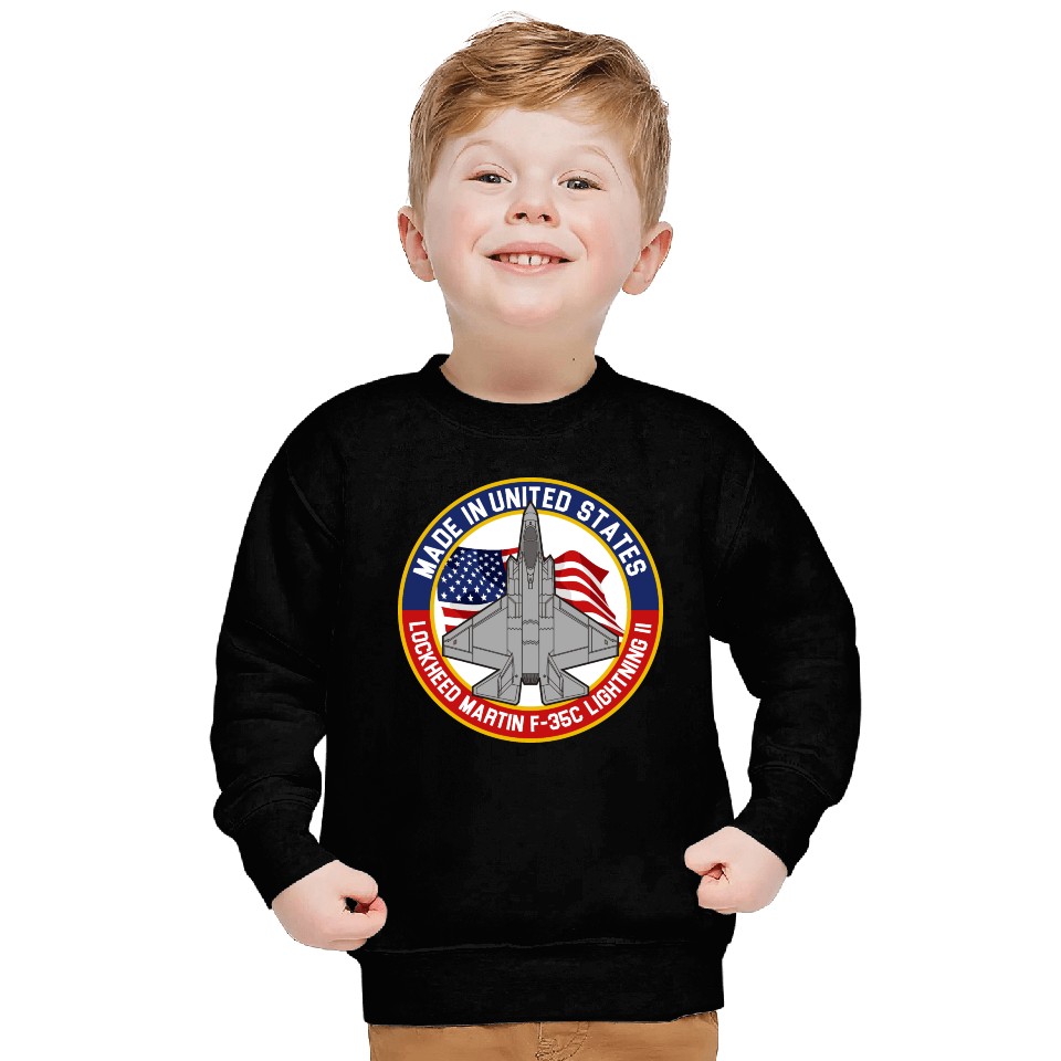 Lockheed Martin F-35C Lightning II - Made in USA Sweatshirts