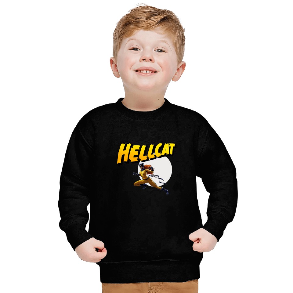 Mens Marvel Hell Cat Hella Cat Hellcat New cat Sweatshirts