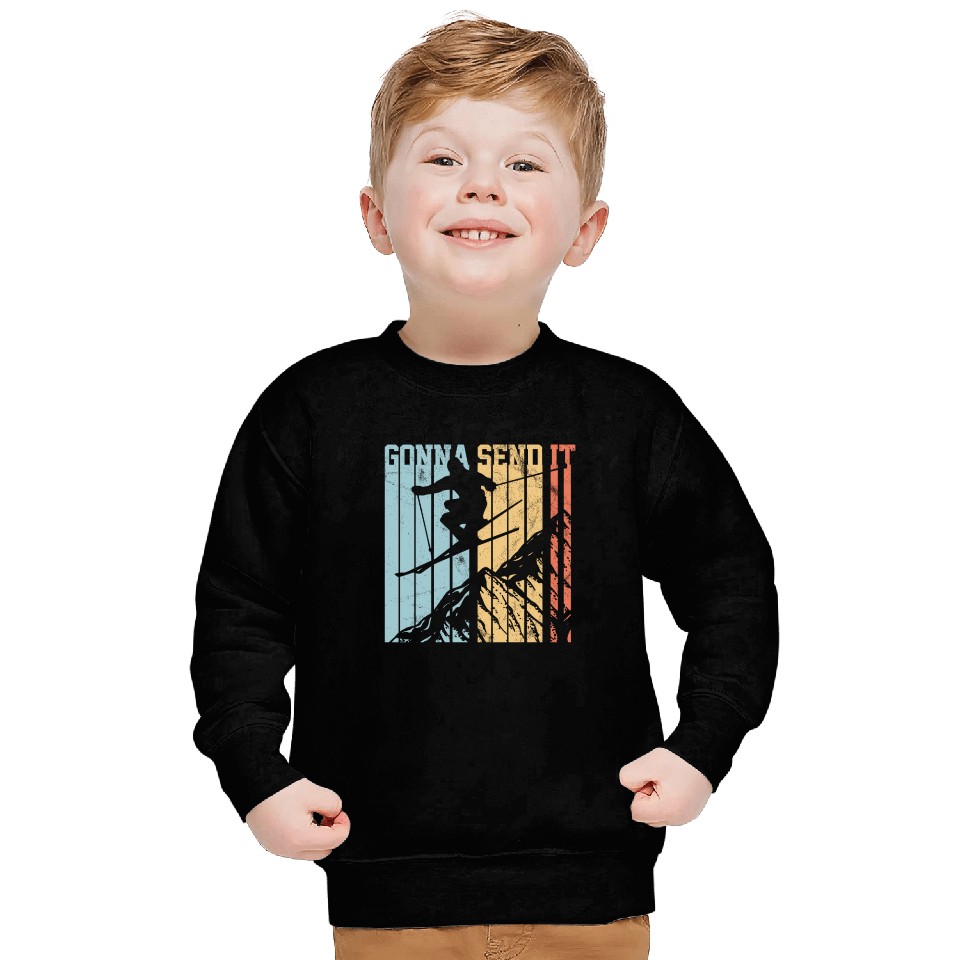 Gonna Send It - Ski Vintage Gift Sweatshirts