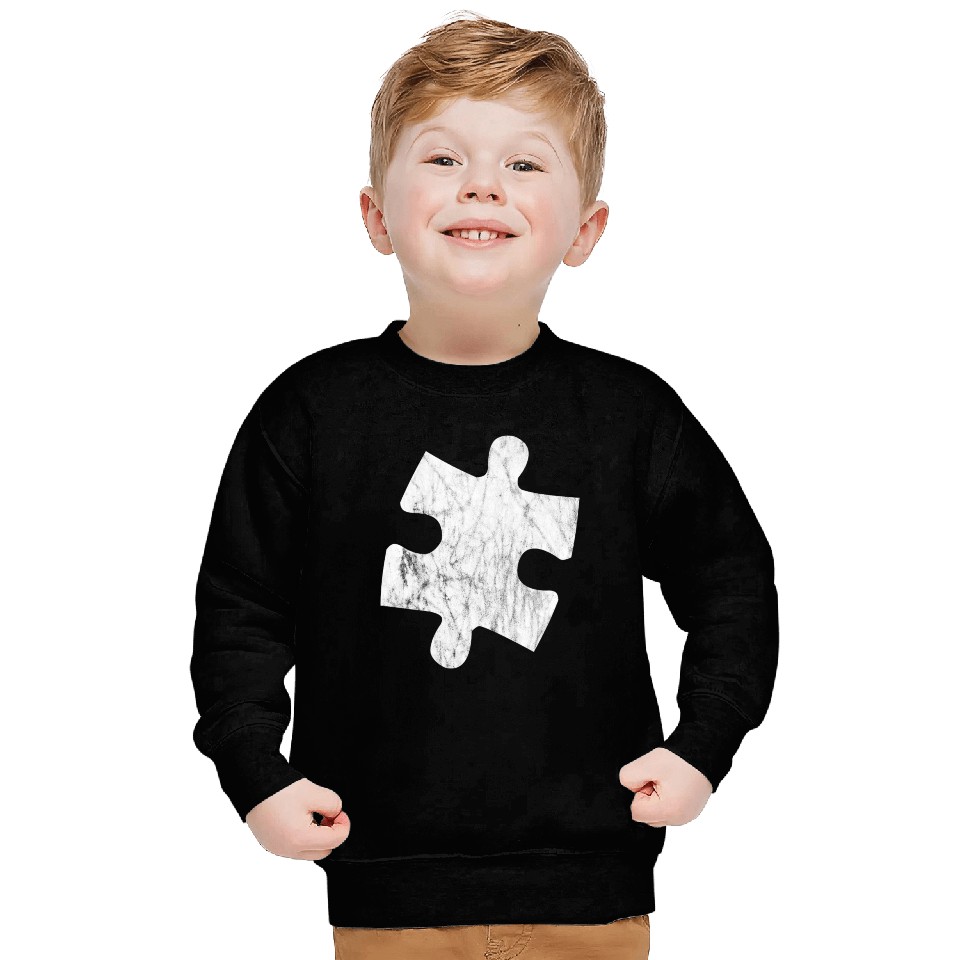 White puzzle piece Sweatshirts