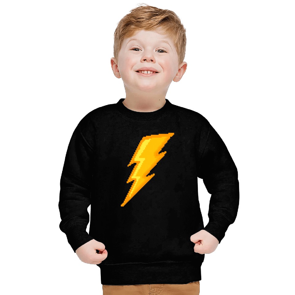 Lightning bolt Pixel Sweatshirts