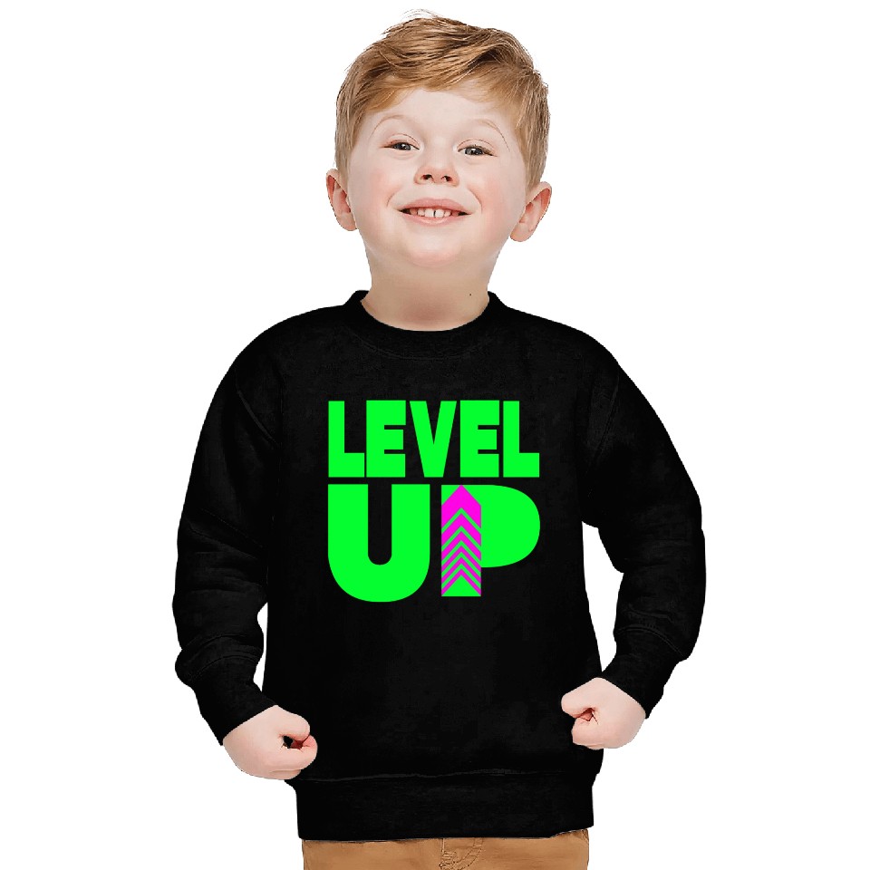 Level Up Neon Green Sweatshirts