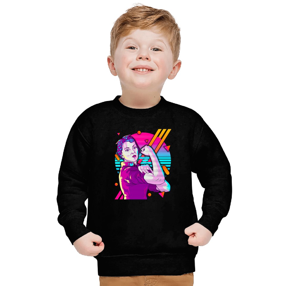 Rosie The Riveter Vaporwave Sweatshirts