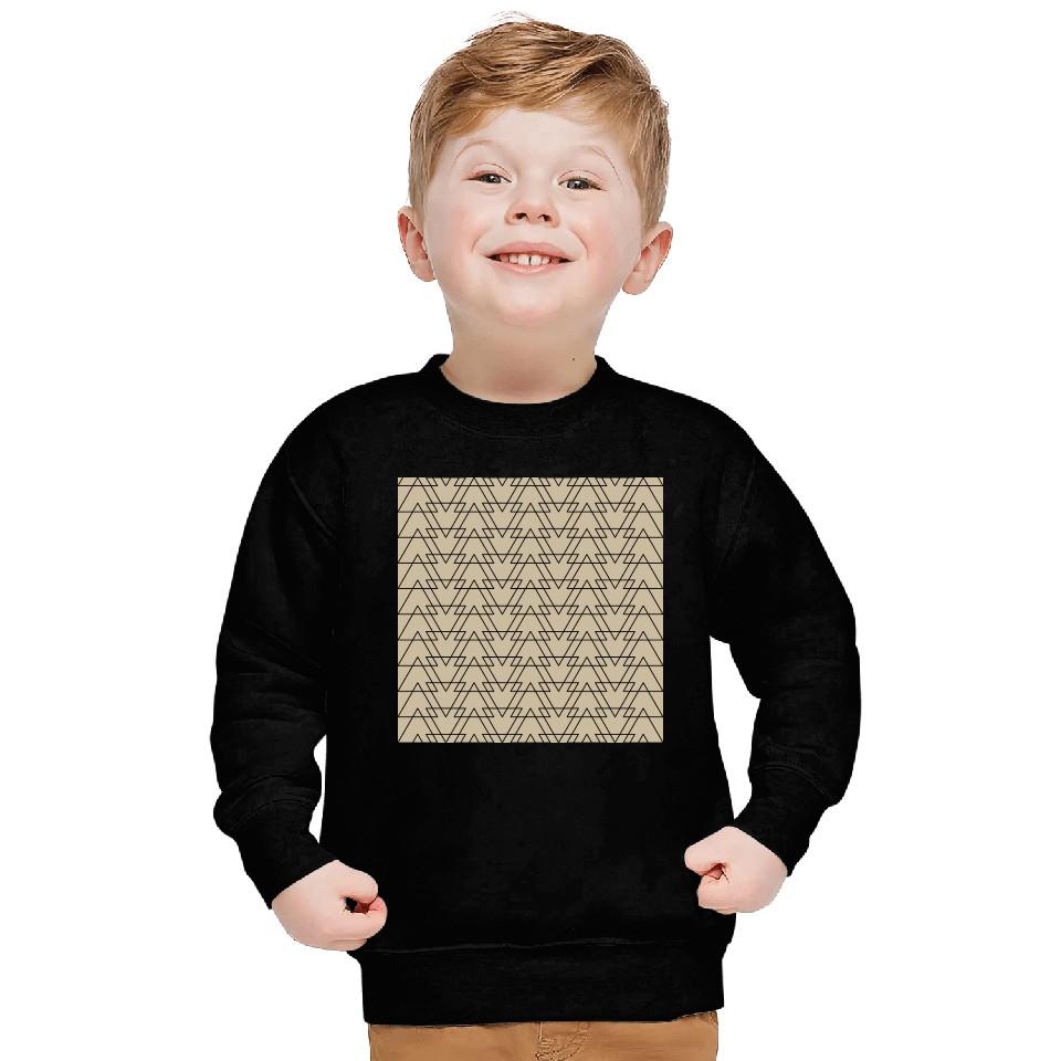 Triangle Beige Black Sweatshirts