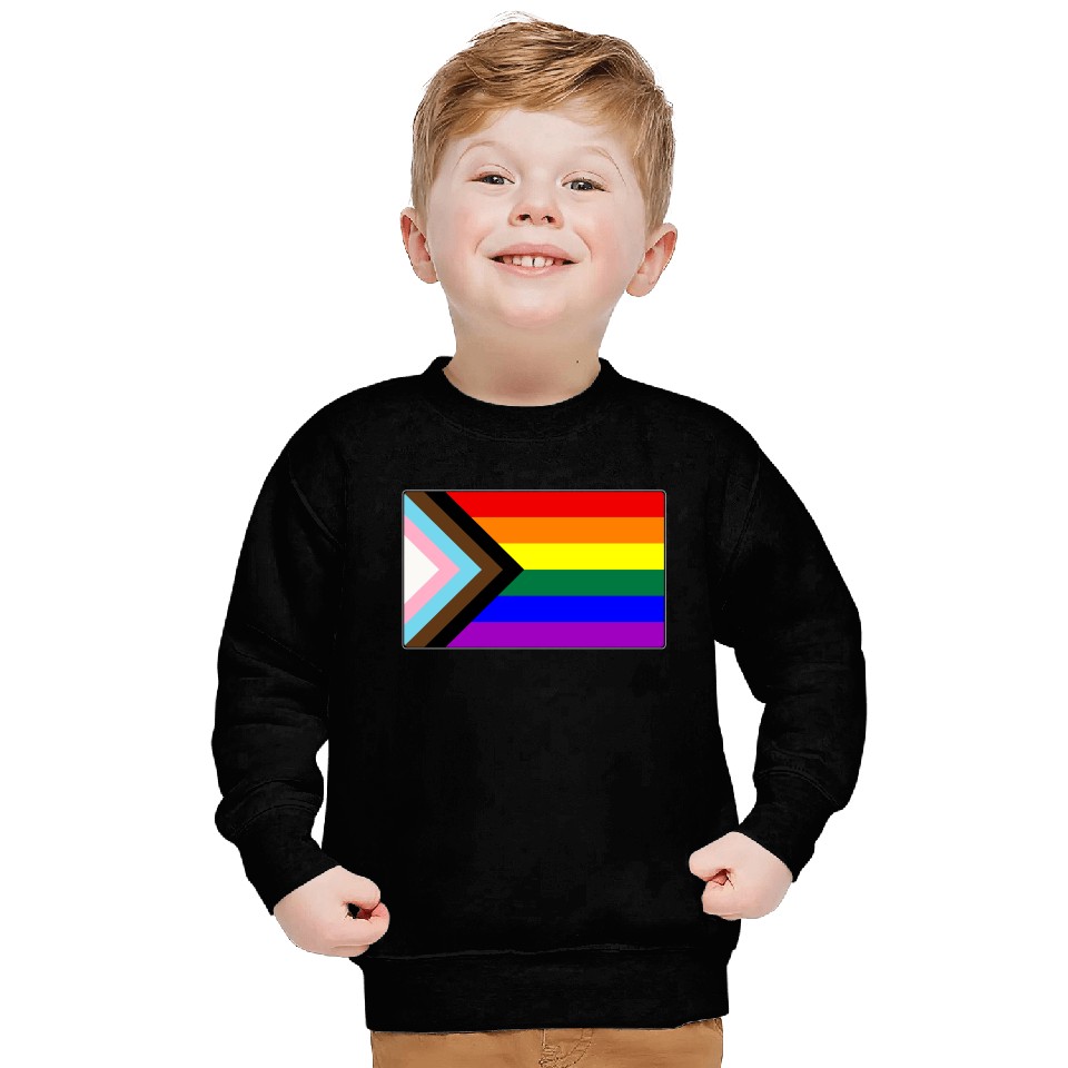Progress LGBTQ Gay Pride Flag Sweatshirts