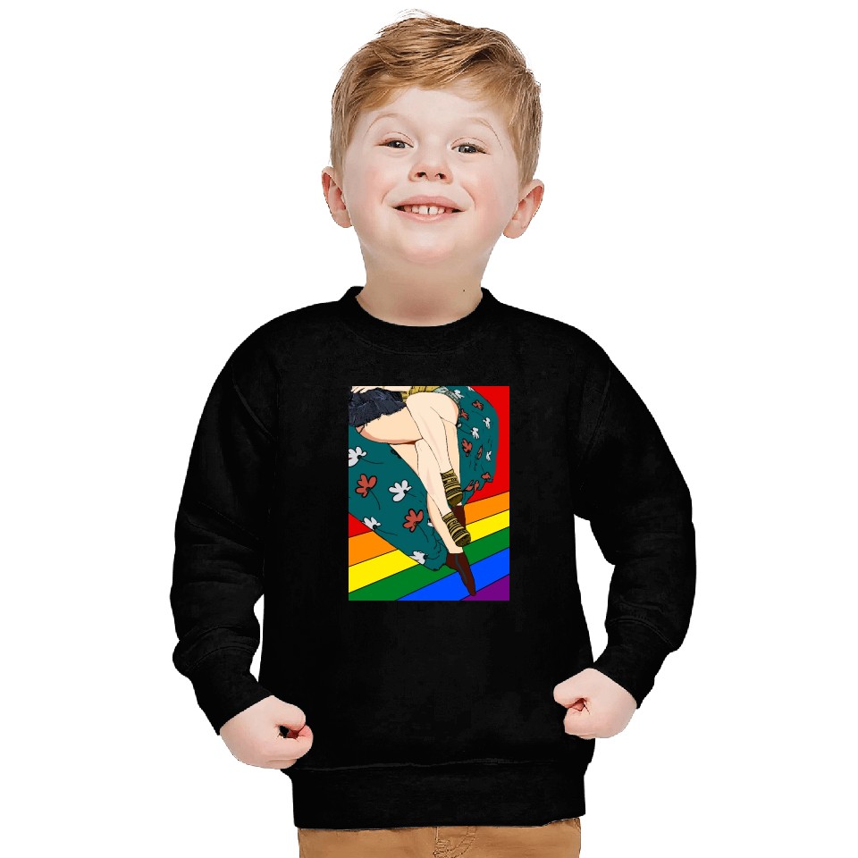 Lesbians in bed Sweatshirts