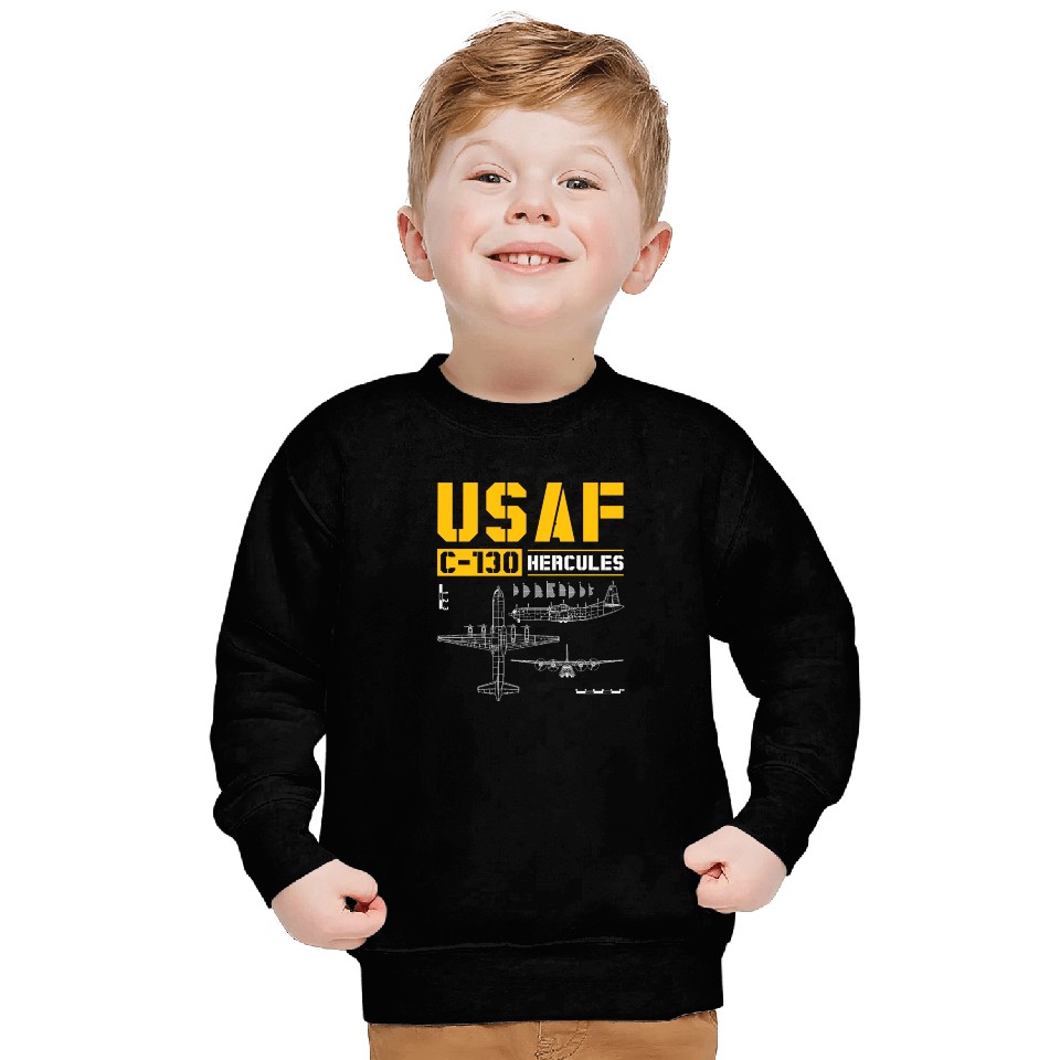 C 130 Hercules US Airborne Fighter Pilot Sweatshirts