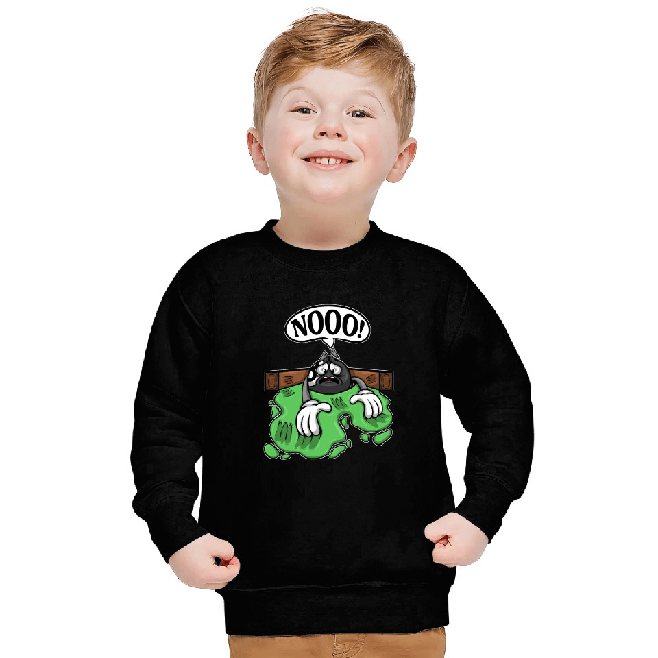 Billiard Player Scratch Black Billiard Ball 8 Sweatshirts