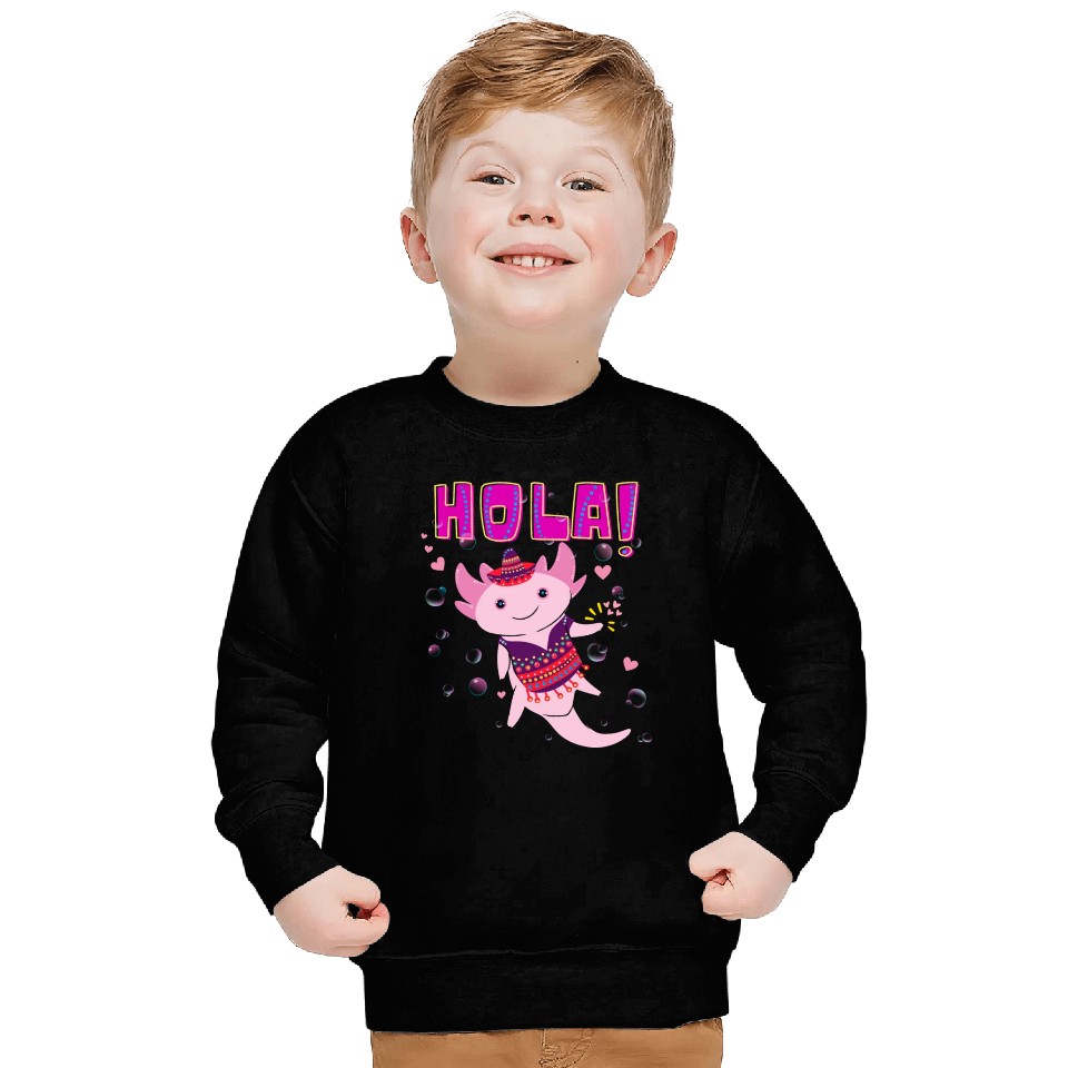 Hola Cute Axolotl - 4 Sweatshirts