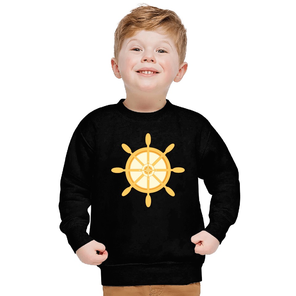 Ship's Wheel, nautical star & cardinal points Sweatshirts