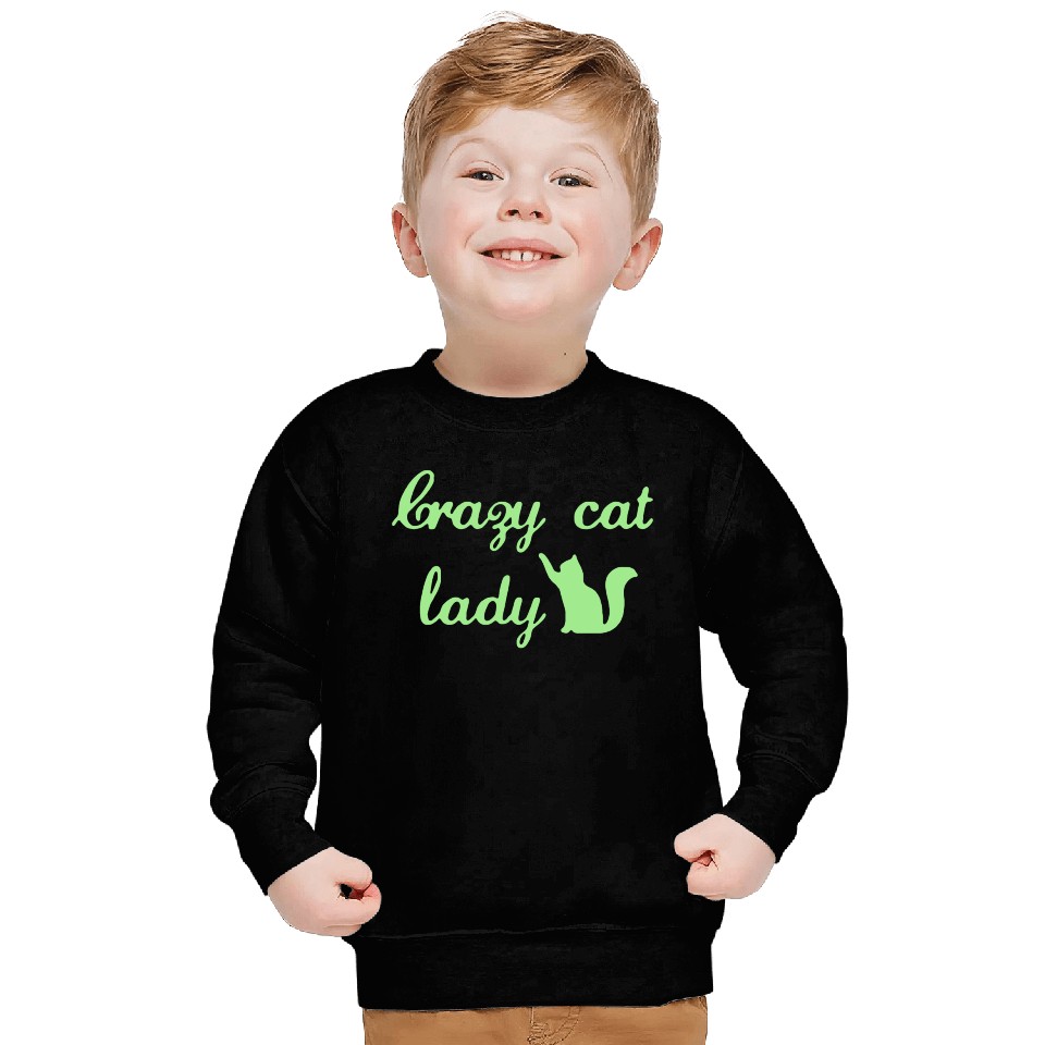 Crazy Cats LOVER Lady Sweatshirts