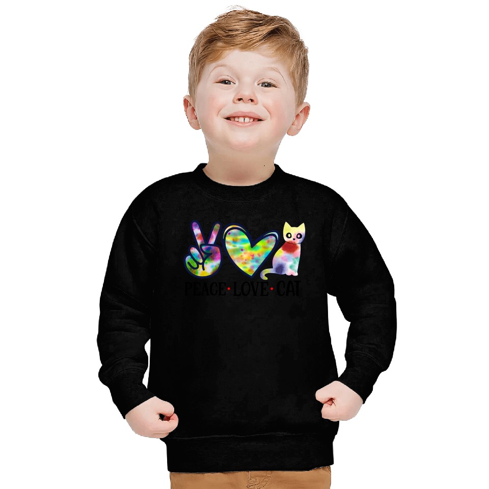 Peace Love Cat Sweatshirts
