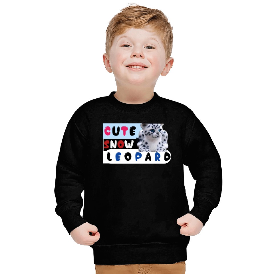 Cute Snow leopard |big cats Sweatshirts