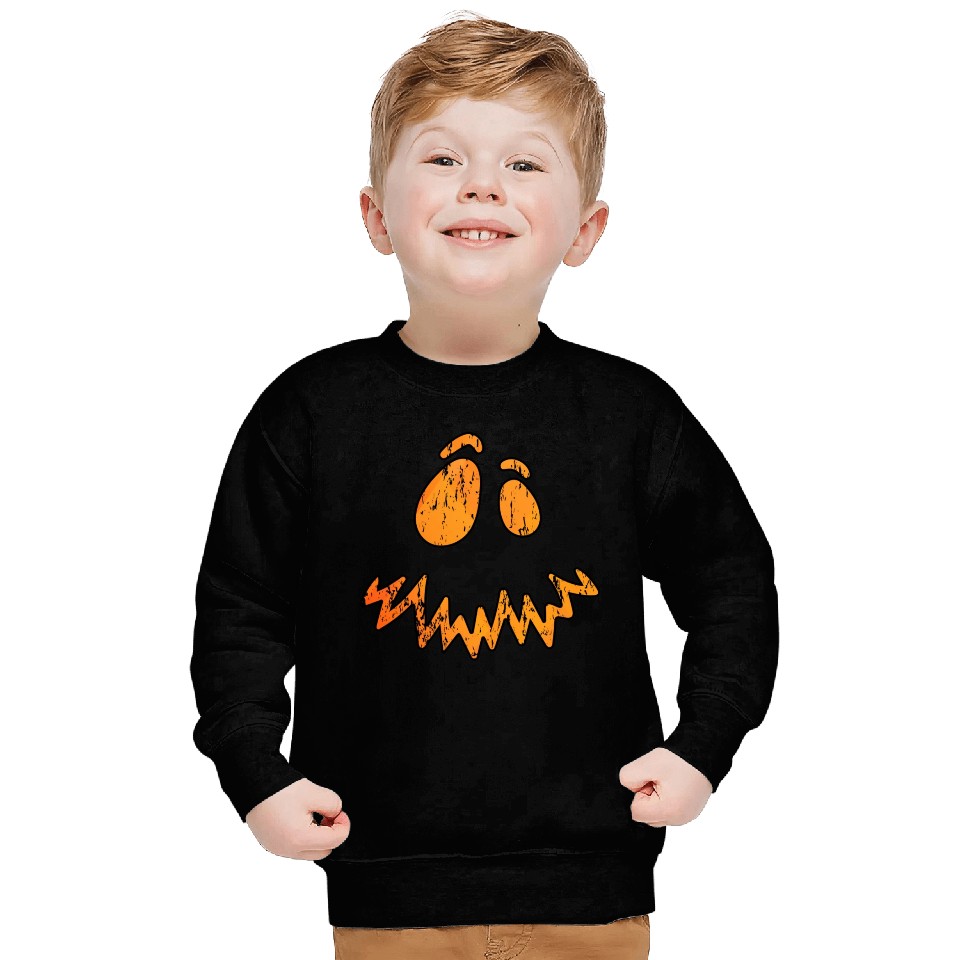 Jack O Lantern Scary Carved Pumpkin Face Sweatshirts