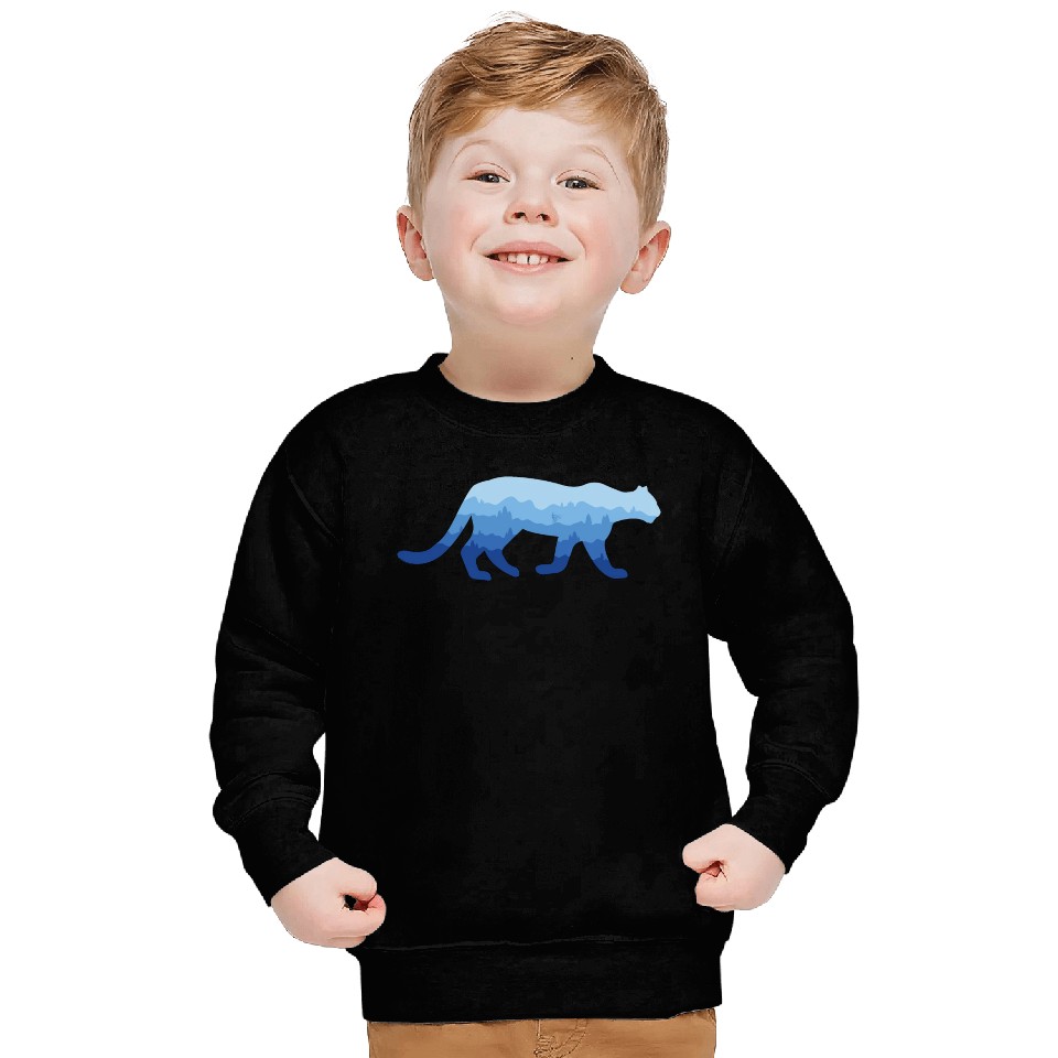 Mountain Lion and Mountain Biker Sweatshirts
