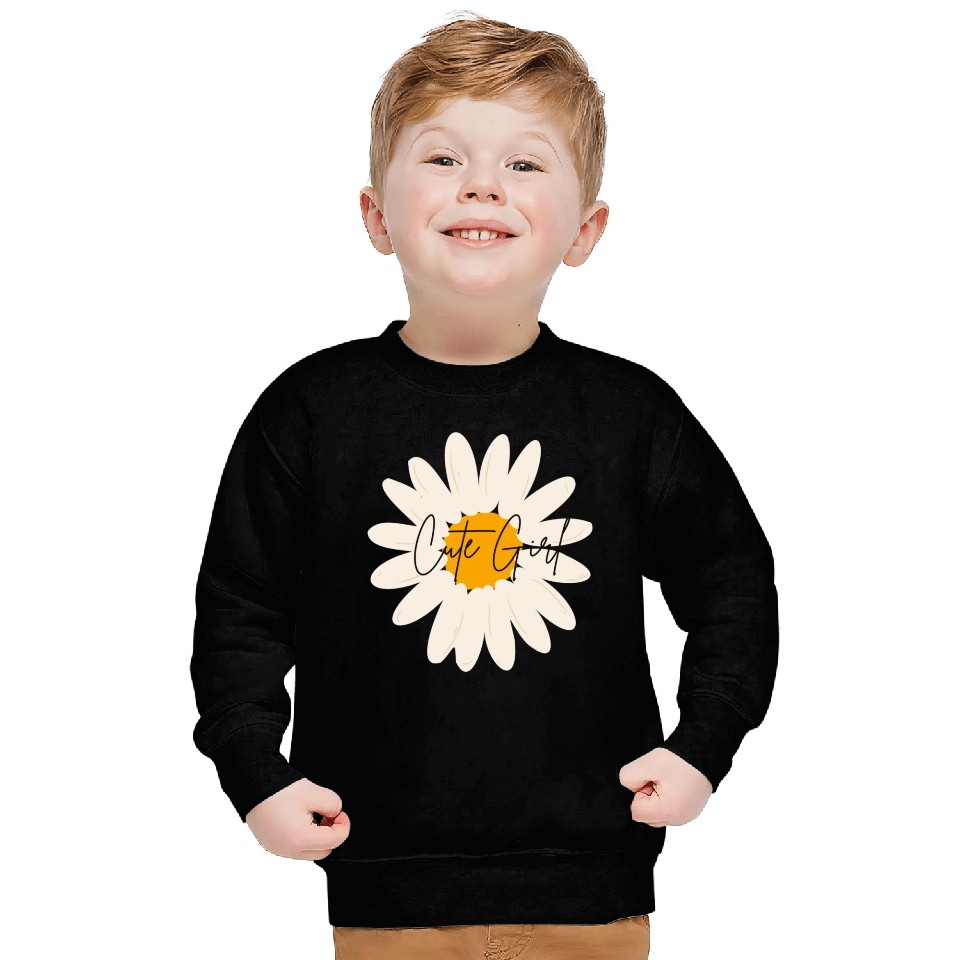 Cute Girl floral Sweatshirts