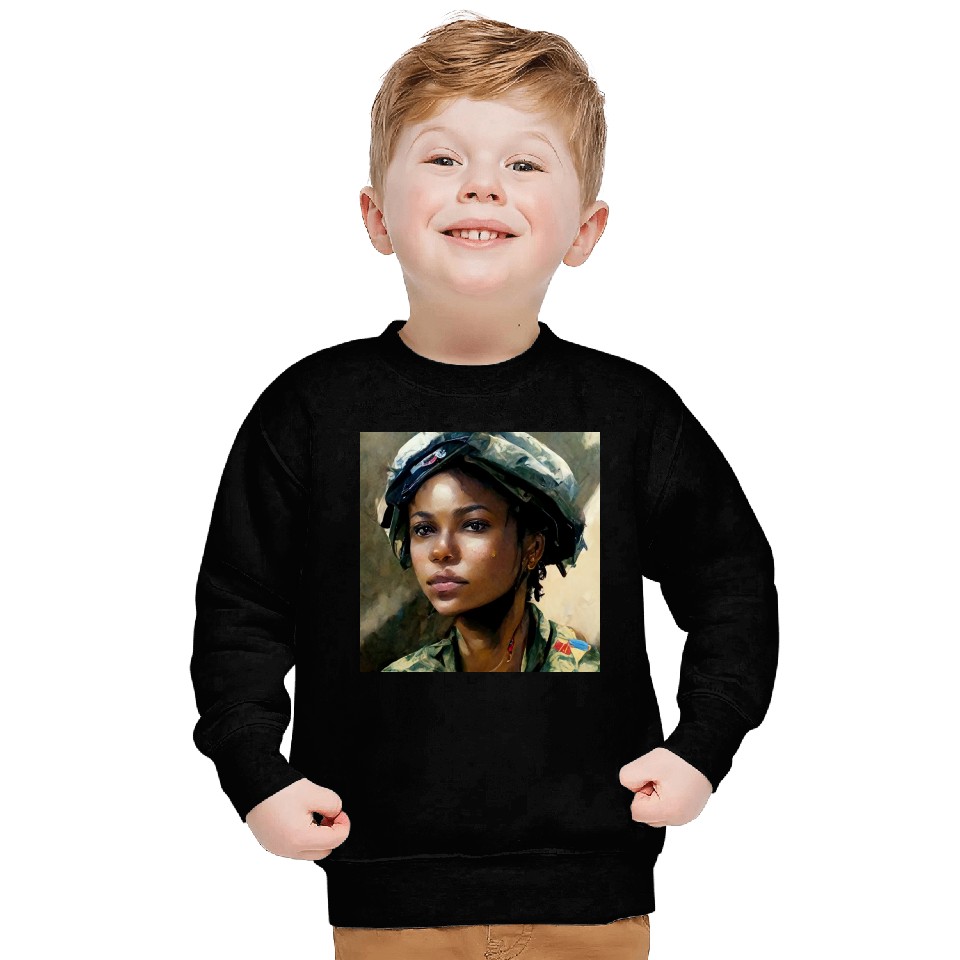 Beautiful US army combat medic painting Sweatshirts