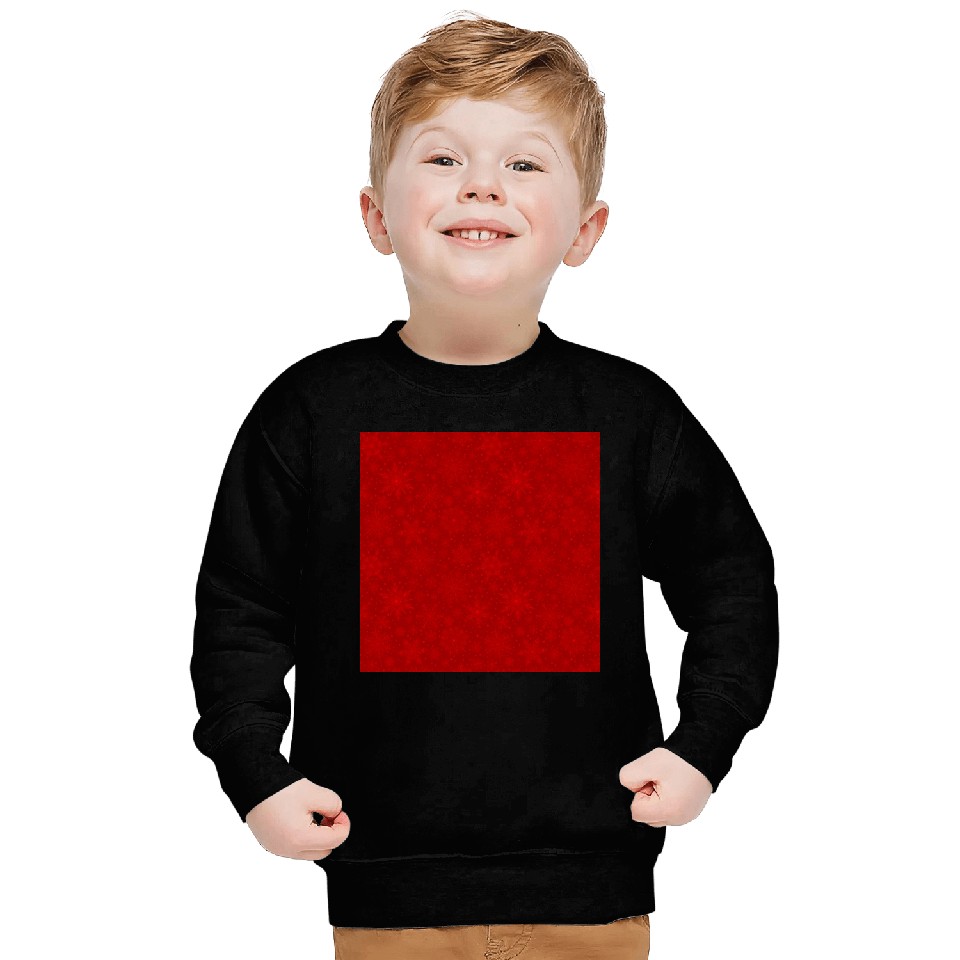 Red Snowflakes Pattern Sweatshirts