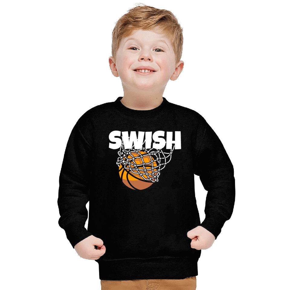 Basketball Swish Matching Photo Sweatshirts