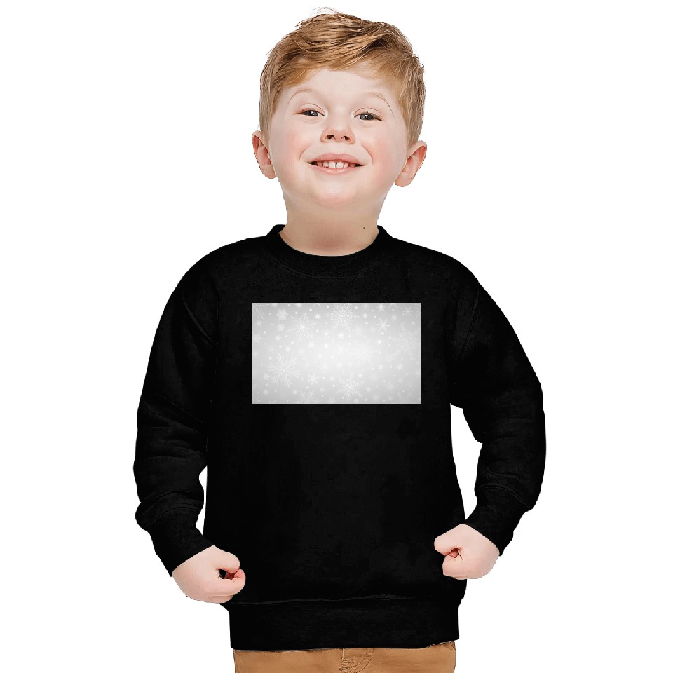 Beautiful Grey Snowflakes Pattern Sweatshirts