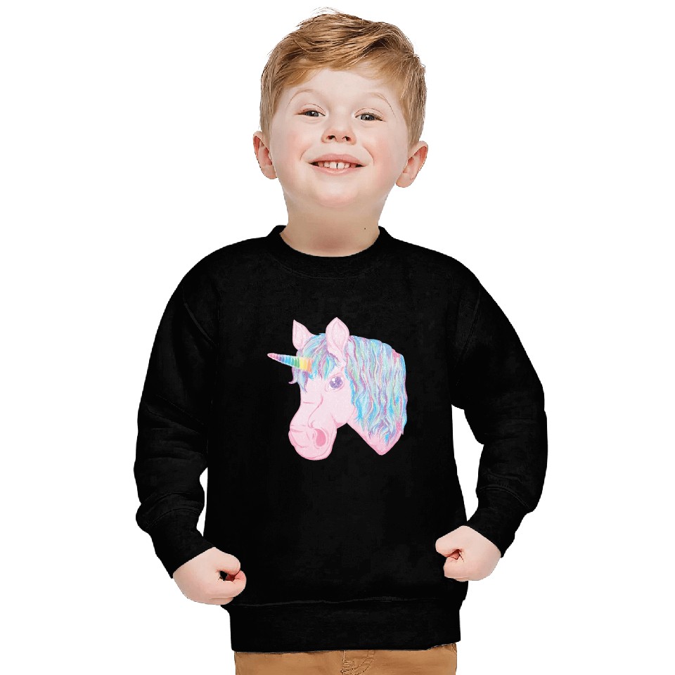 kawaii rainbow unicorn Sweatshirts