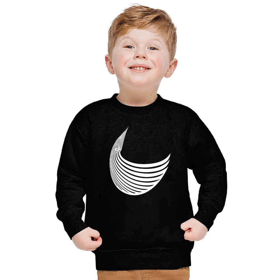 Geometric Stripe Wings Sweatshirts