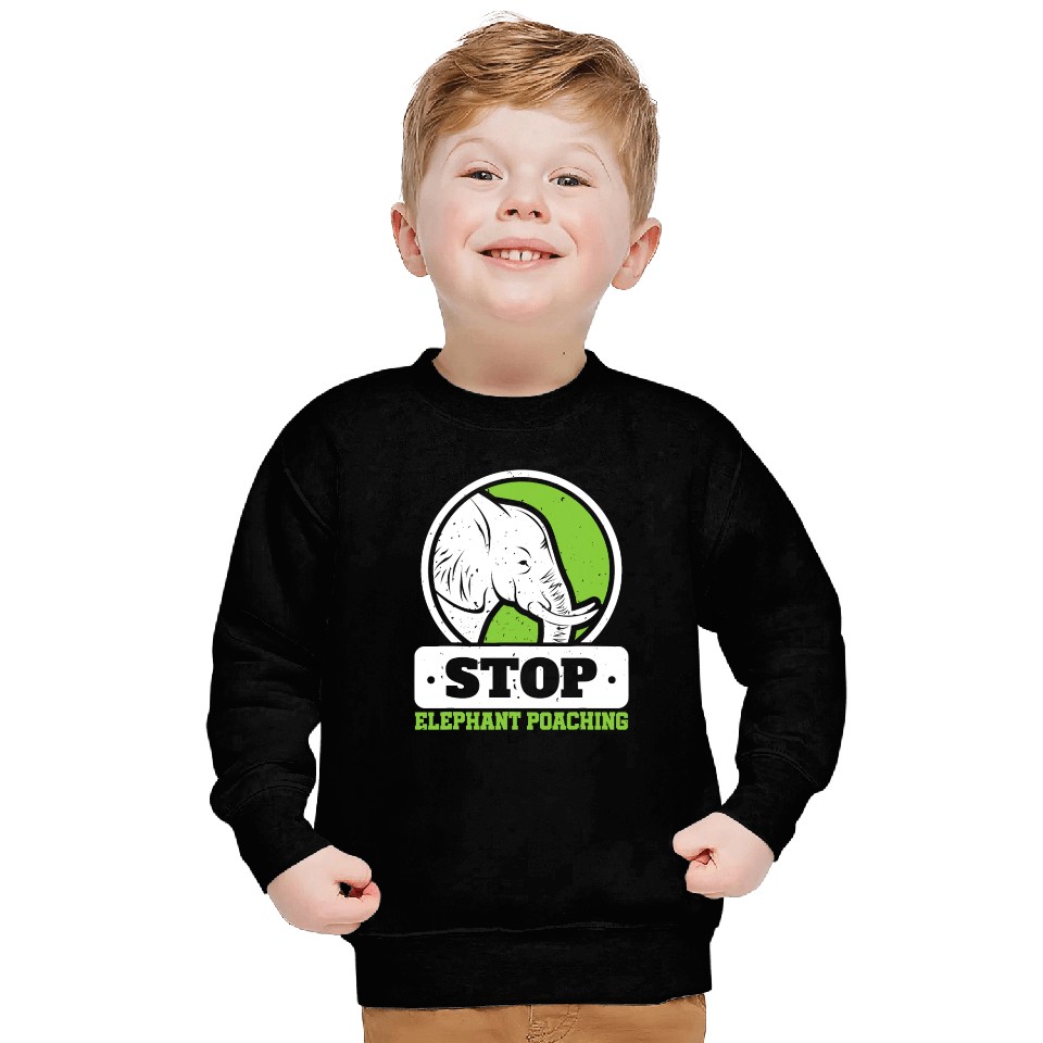 Save The Elephants Stop Elephant Poaching Endanger Sweatshirts