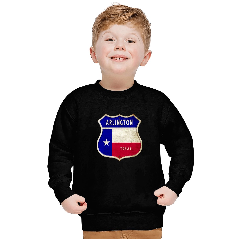 Arlington Texas Crest Flag Design Sweatshirts