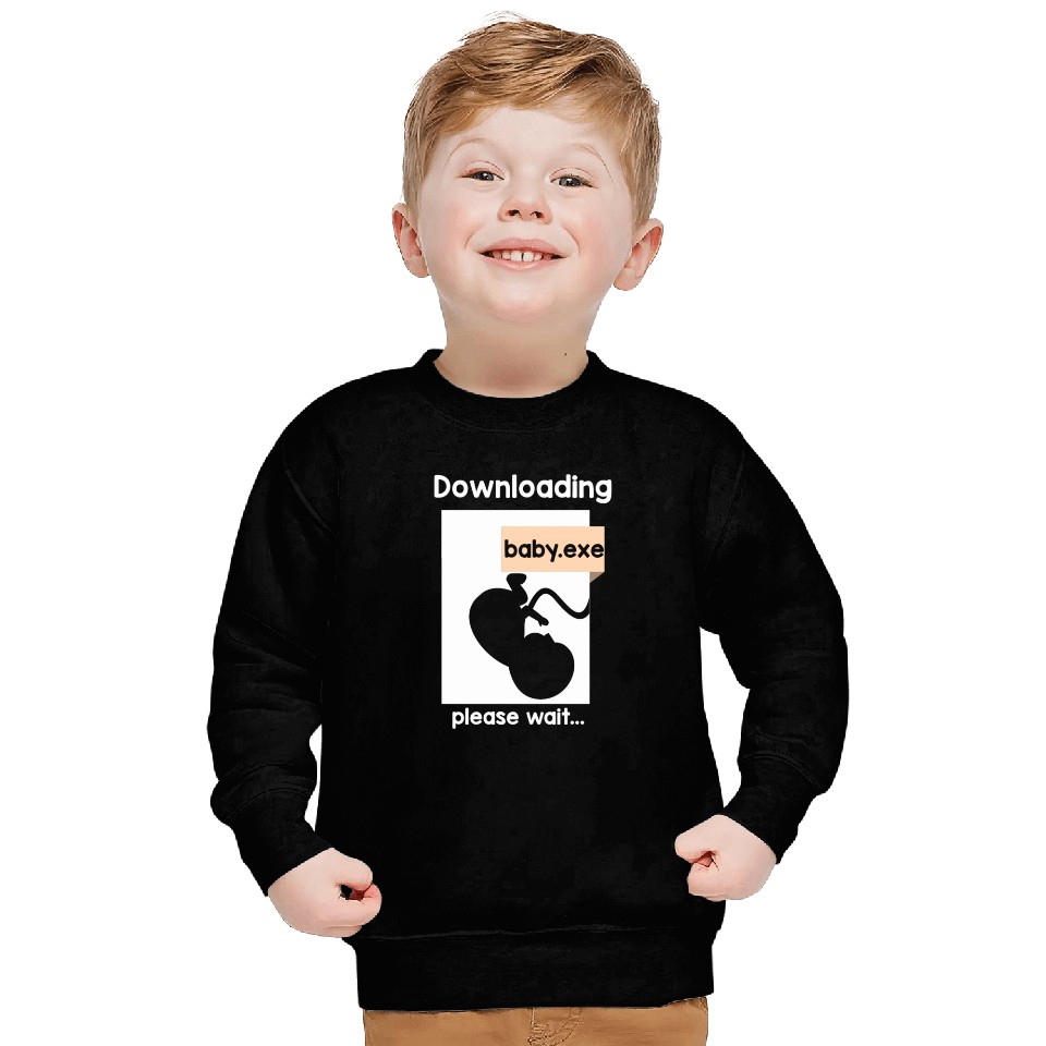 New Baby Loading Computer Science New Dad Mom Sweatshirts
