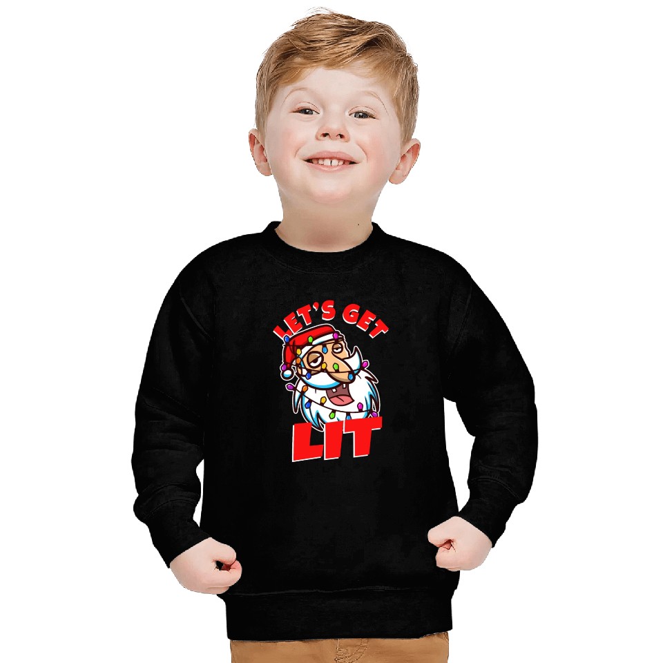 Lets get lit christmas Sweatshirts