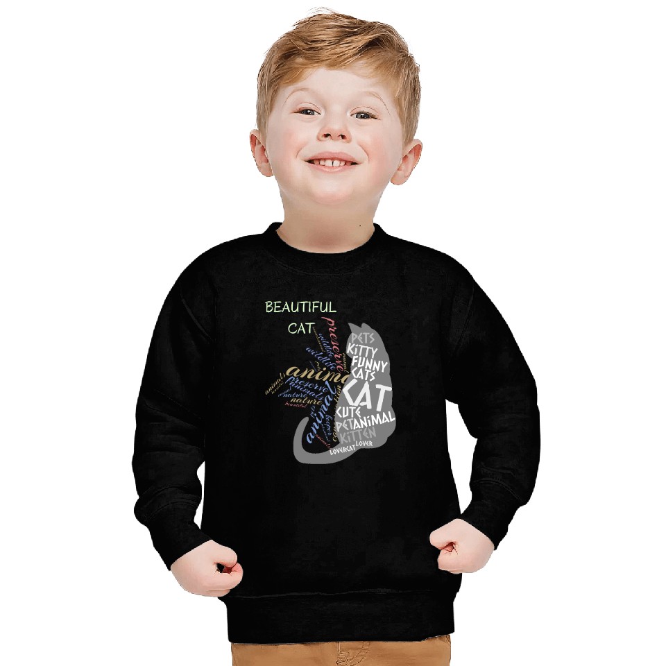 Beautiful Black Cat Sweatshirts