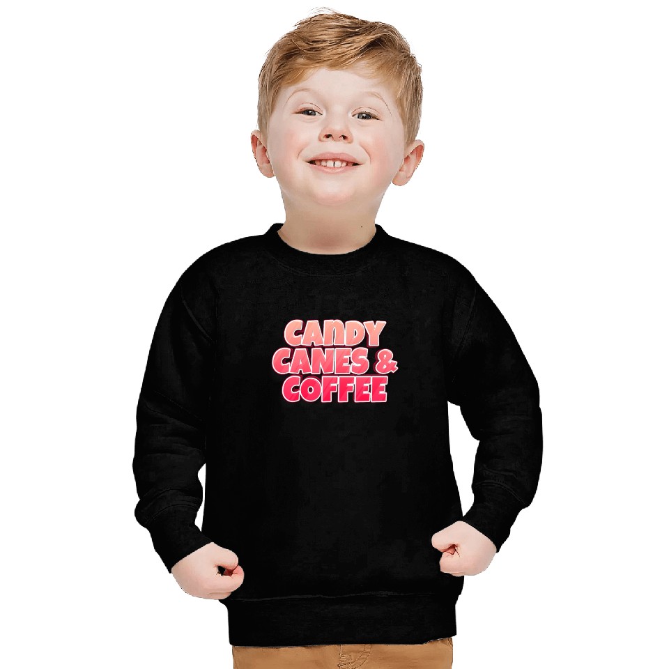 Candy Cane Candy Canes And Coffee Sweatshirts